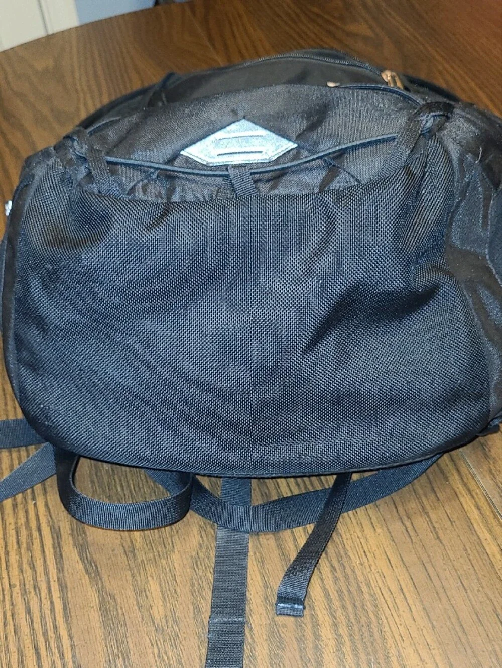 The North Face Black Solid State Backpack With Rose Gold Logo